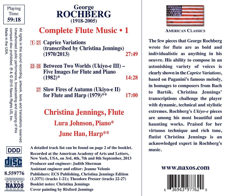 Rochberg: Complete Flute Music Vol. 1 - slide-1
