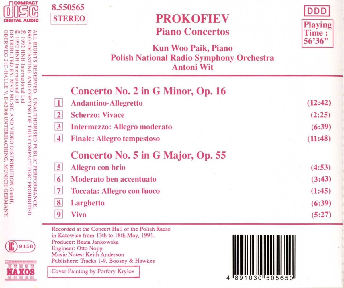 PROKOFIEV: Piano Concertos 2 & 5 - slide-1