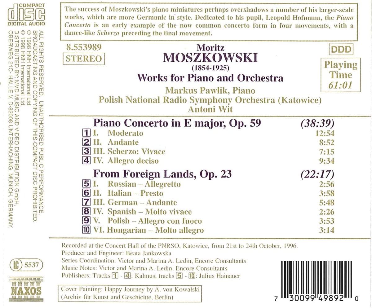 MOSZKOWSKI: Piano Concerto - slide-1