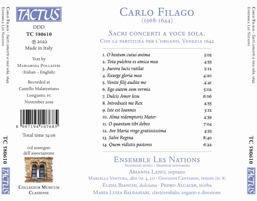 Filago: Sacri Concerti a voce sola - slide-1