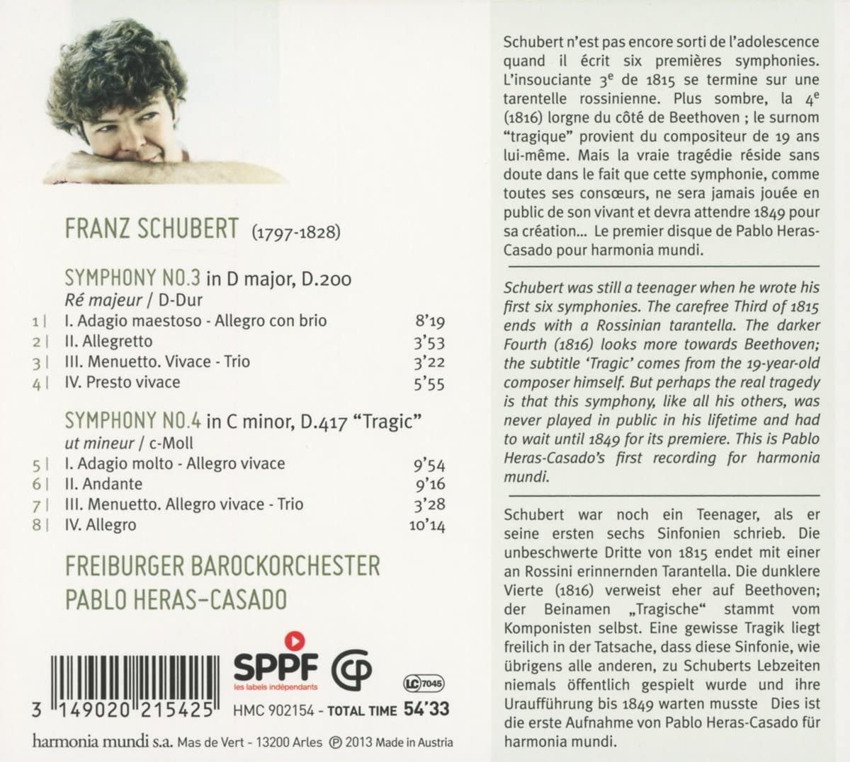 Schubert: Symphonies Nos. 3 & 4 - slide-1