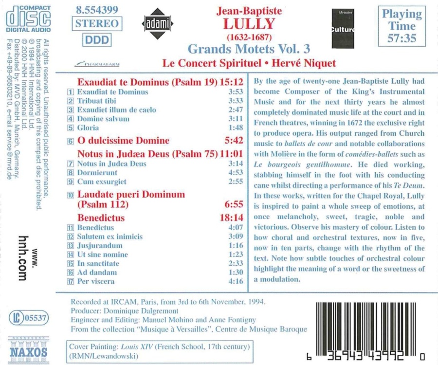 LULLY: Grands Motets Vol. 3 - slide-1