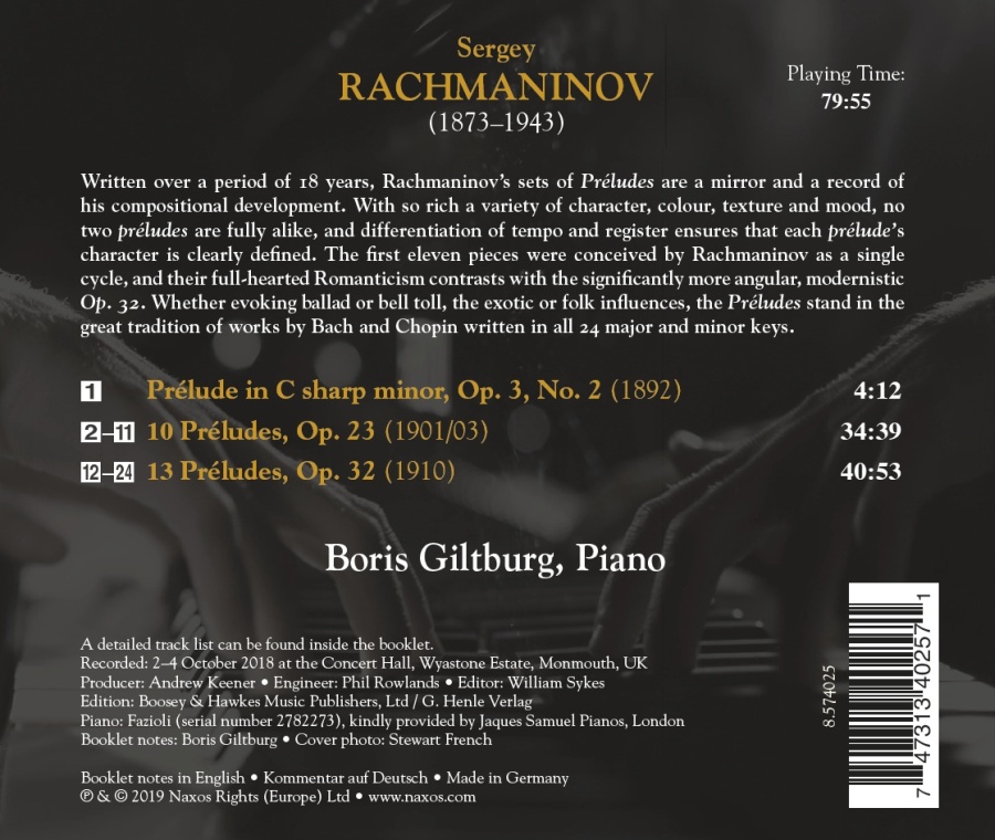 Rachmaninov: 24 Preludes - slide-1