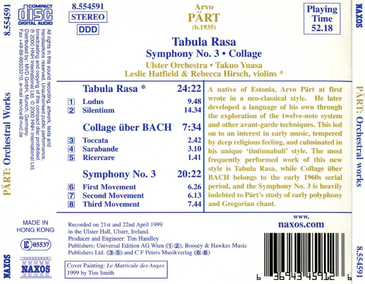 PART: Tabula Rasa / Symphony No. 3 - slide-1