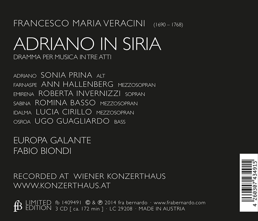 Veracini: Adriano in Siria - slide-1