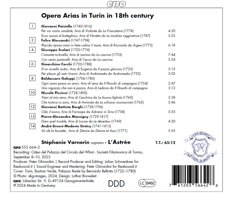 Opera Arias in Turin in 18th century - slide-1
