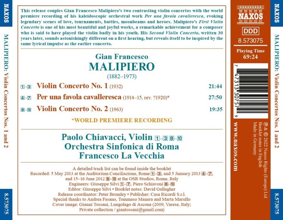 Malipiero: Violin Concertos Nos. 1 and 2 - slide-1