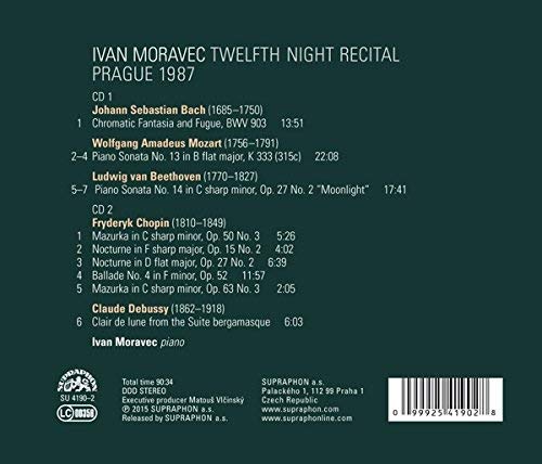 Ivan Moravec - Recital Prague 1987: Bach Mozart Beethoven Chopin Debussy - slide-1