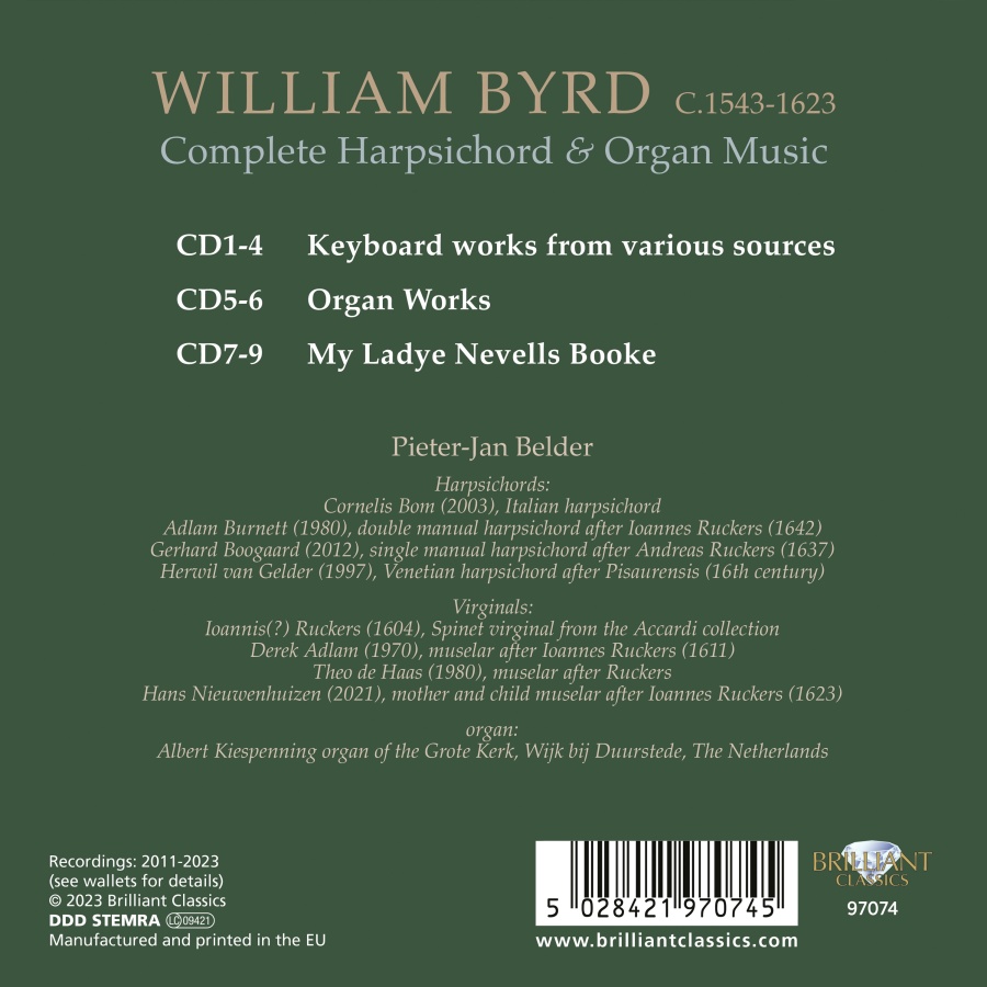 Byrd: Complete Harpsichord and Organ Music - slide-1