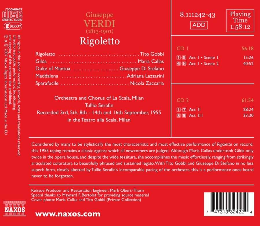 VERDI: Rigoletto, 1955 - slide-1