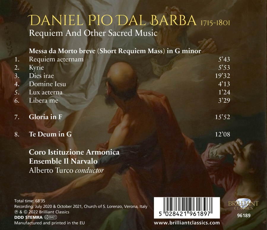 Dal Barba: Requiem and Other Sacred Music - slide-1