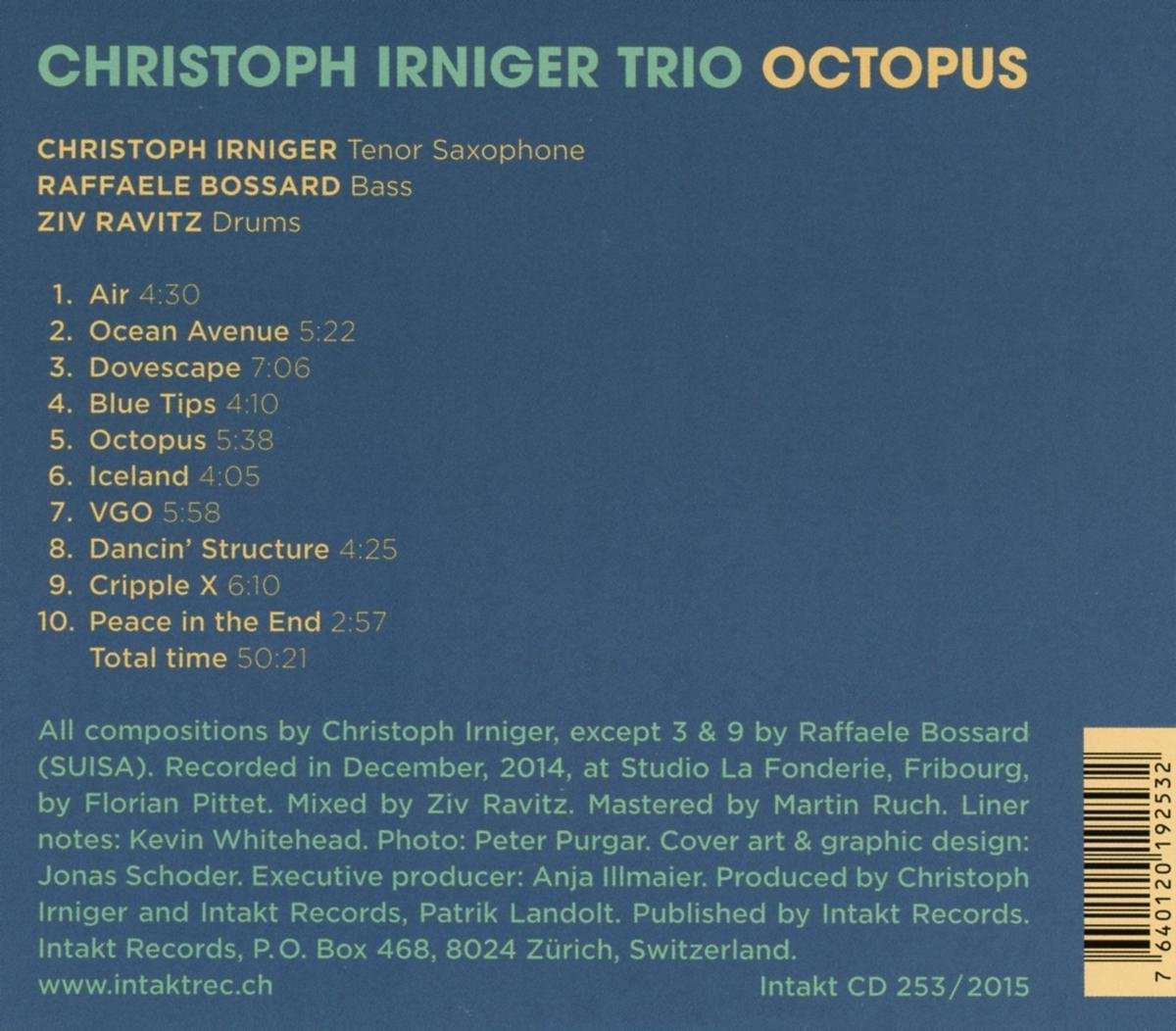 Christoph Irniger Trio : Octopus - slide-1