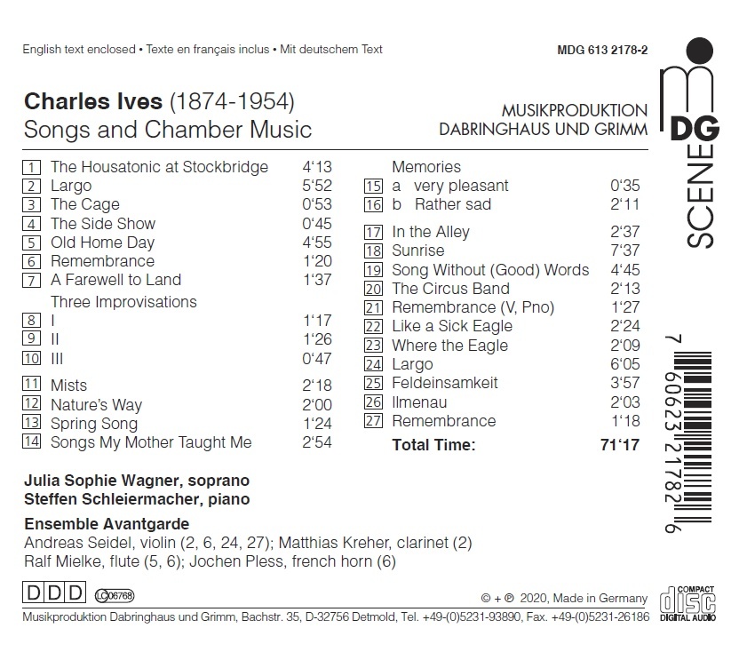 Ives: Songs and Chamber Music - slide-1