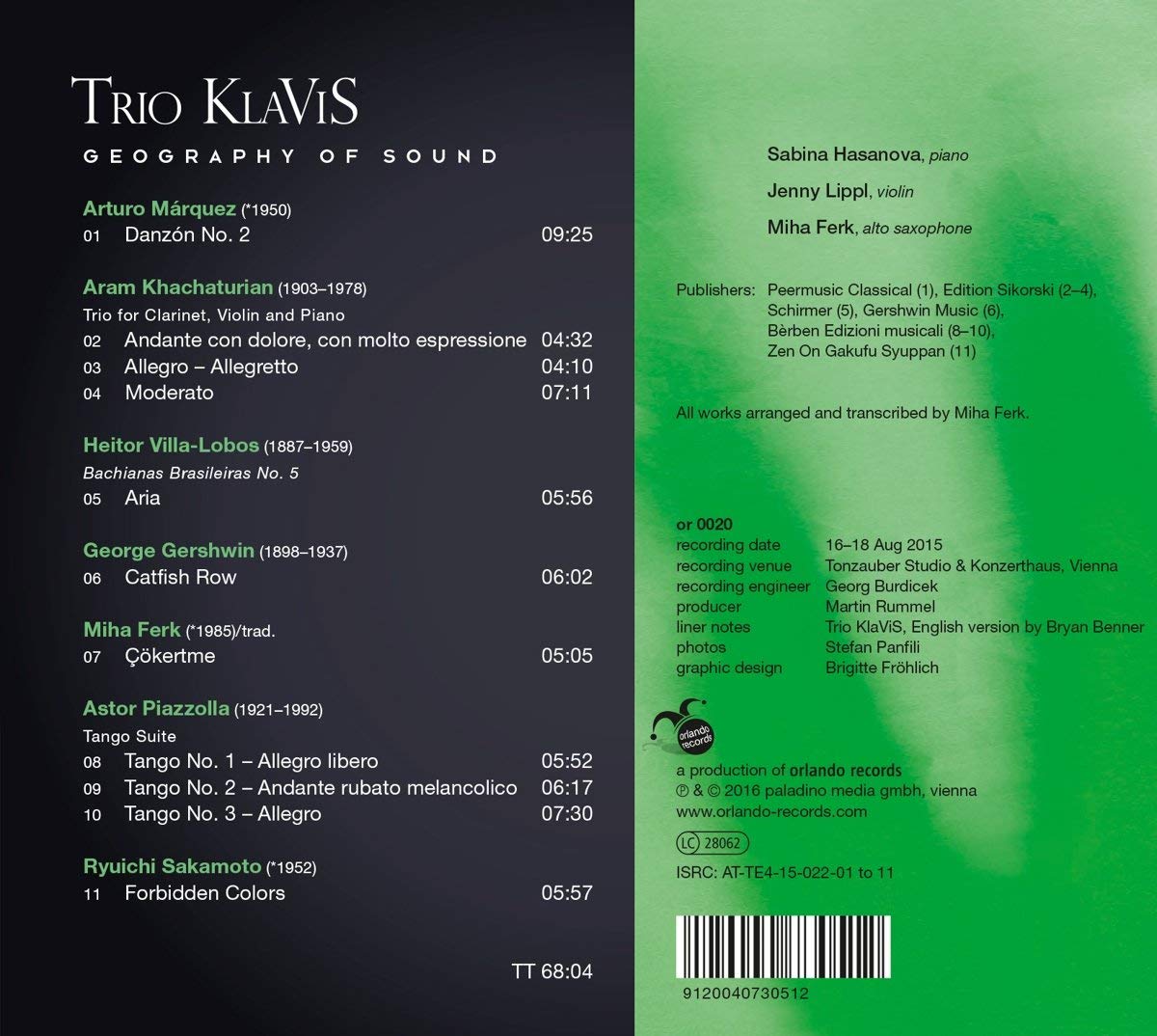 Geography of Sound – Khachaturian,Villa-Lobos,  Gershwin,  Piazzolla - slide-1