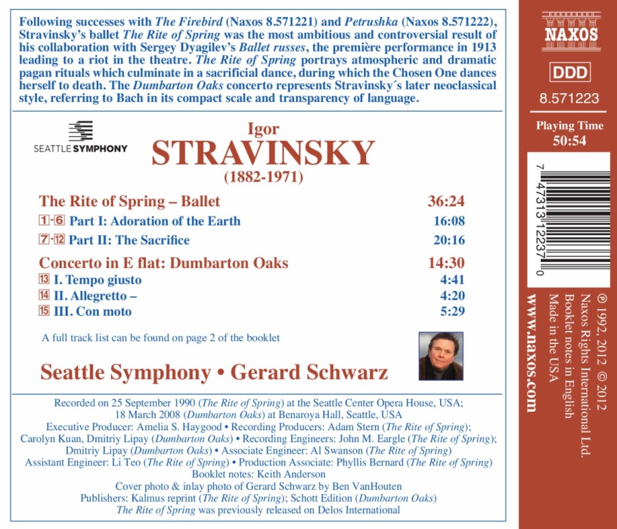 STRAVINSKY: Le Sacre du printemps; Dumbarton Oaks - slide-1