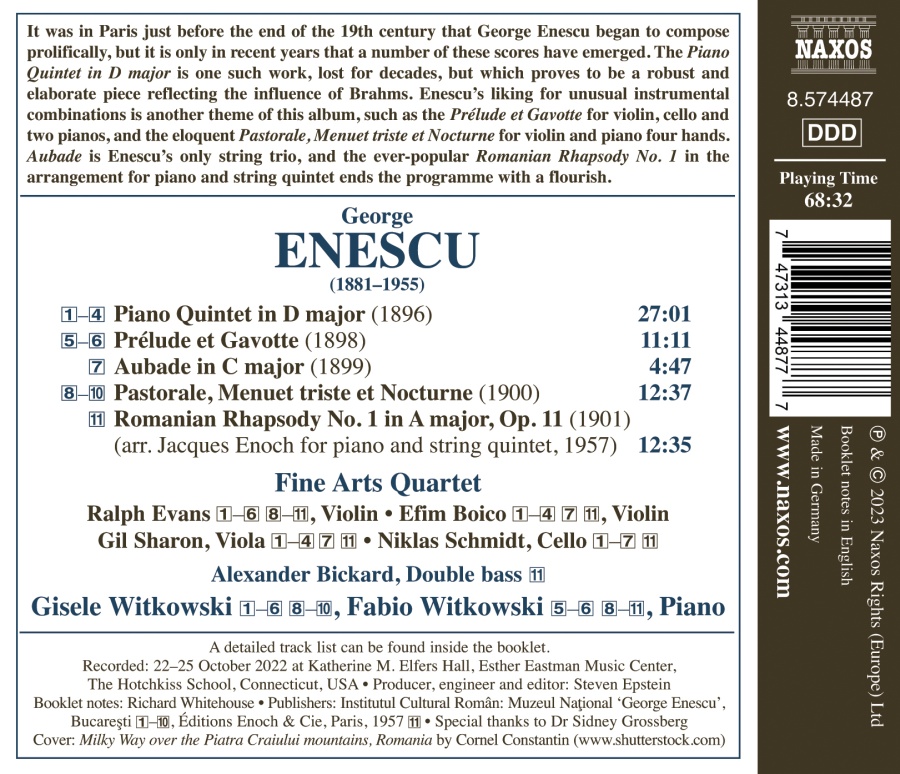 Enescu: Early Chamber Music - slide-1