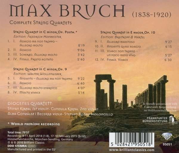 Bruch: Complete String Quartets - slide-1