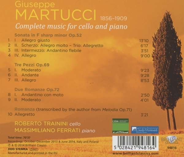 Martucci: Complete Music for Cello and Piano - slide-1