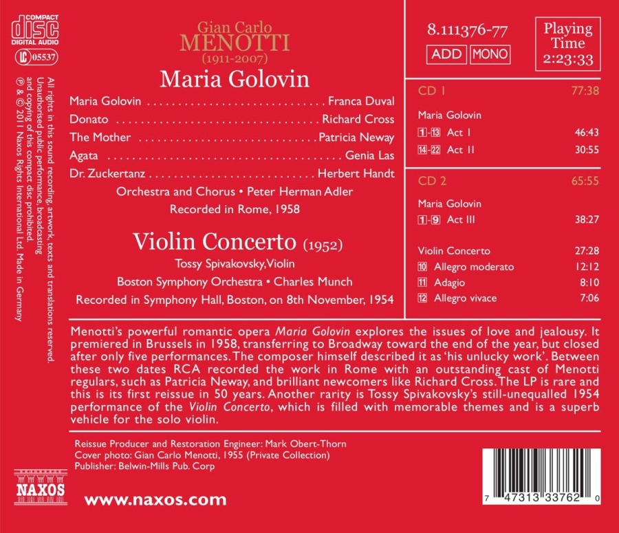 Menotti: Maria Golovin - slide-1