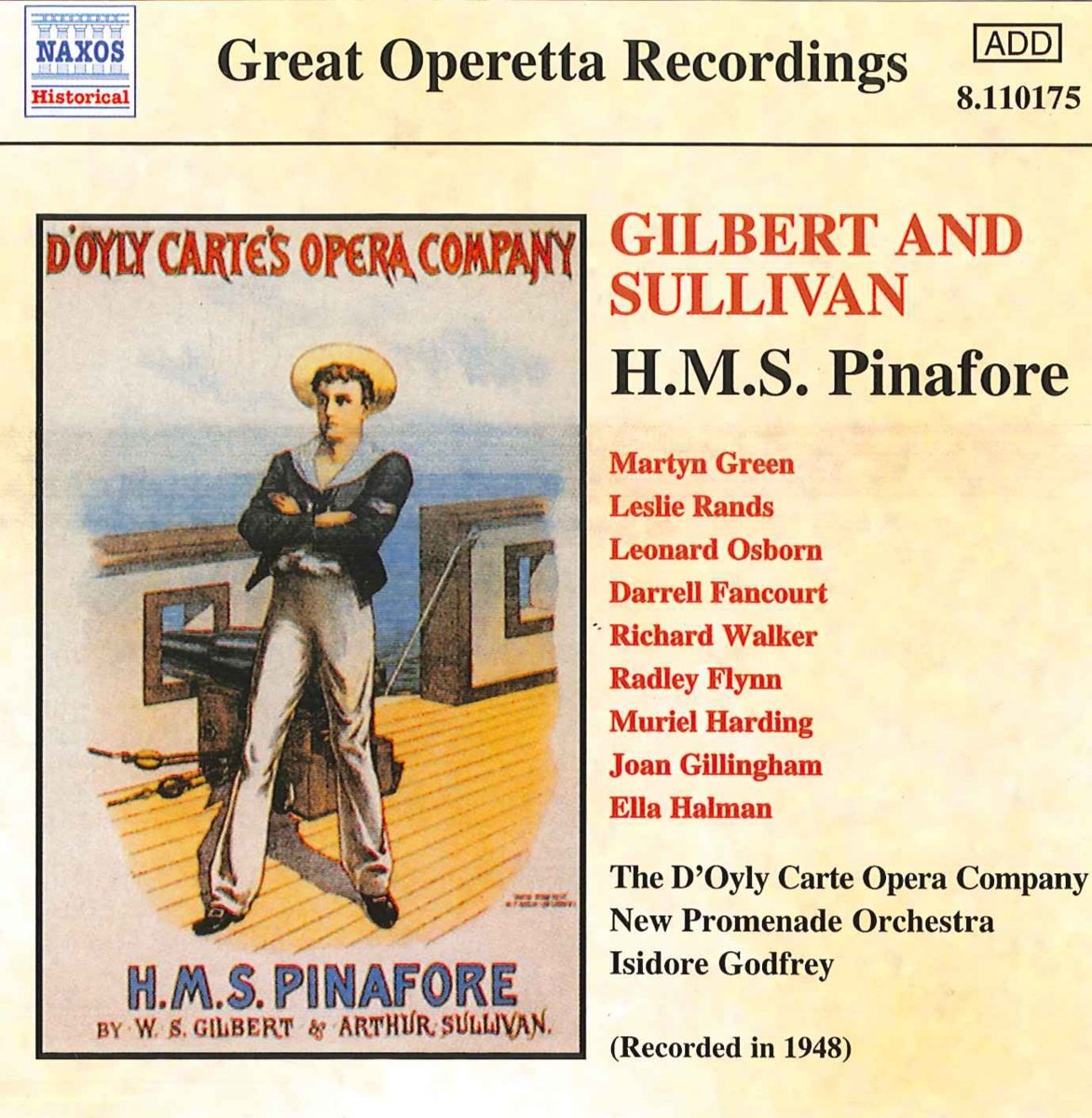 GILBERT & SULLIVAN: H.M.S. Pinafore