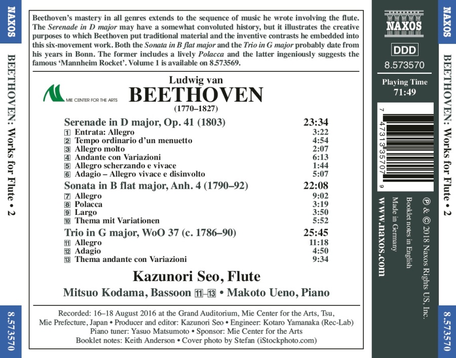 Beethoven: Works for Flute Vol. 2 - slide-1