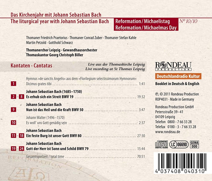 Bach: Kantaten BWV 19, 50, 79, 80 - slide-1