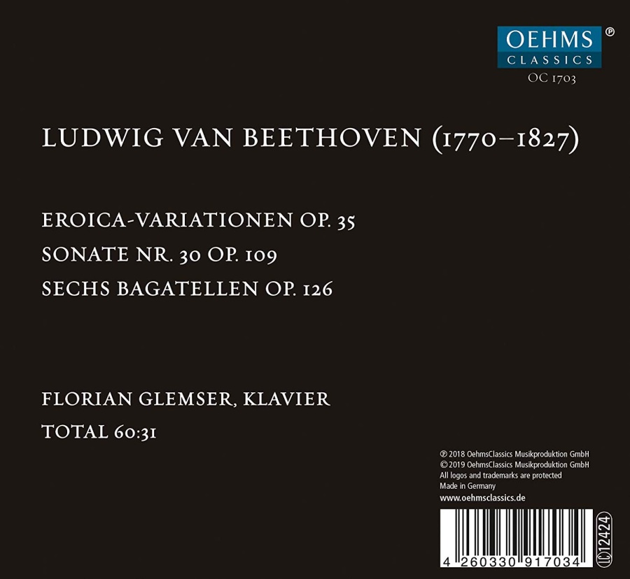 Beethoven: Eroica Variations; Sonata No. 30; 6 Bagatelles - slide-1