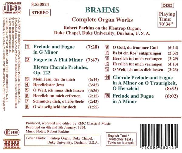Brahms: Organ Works (Complete) - slide-1