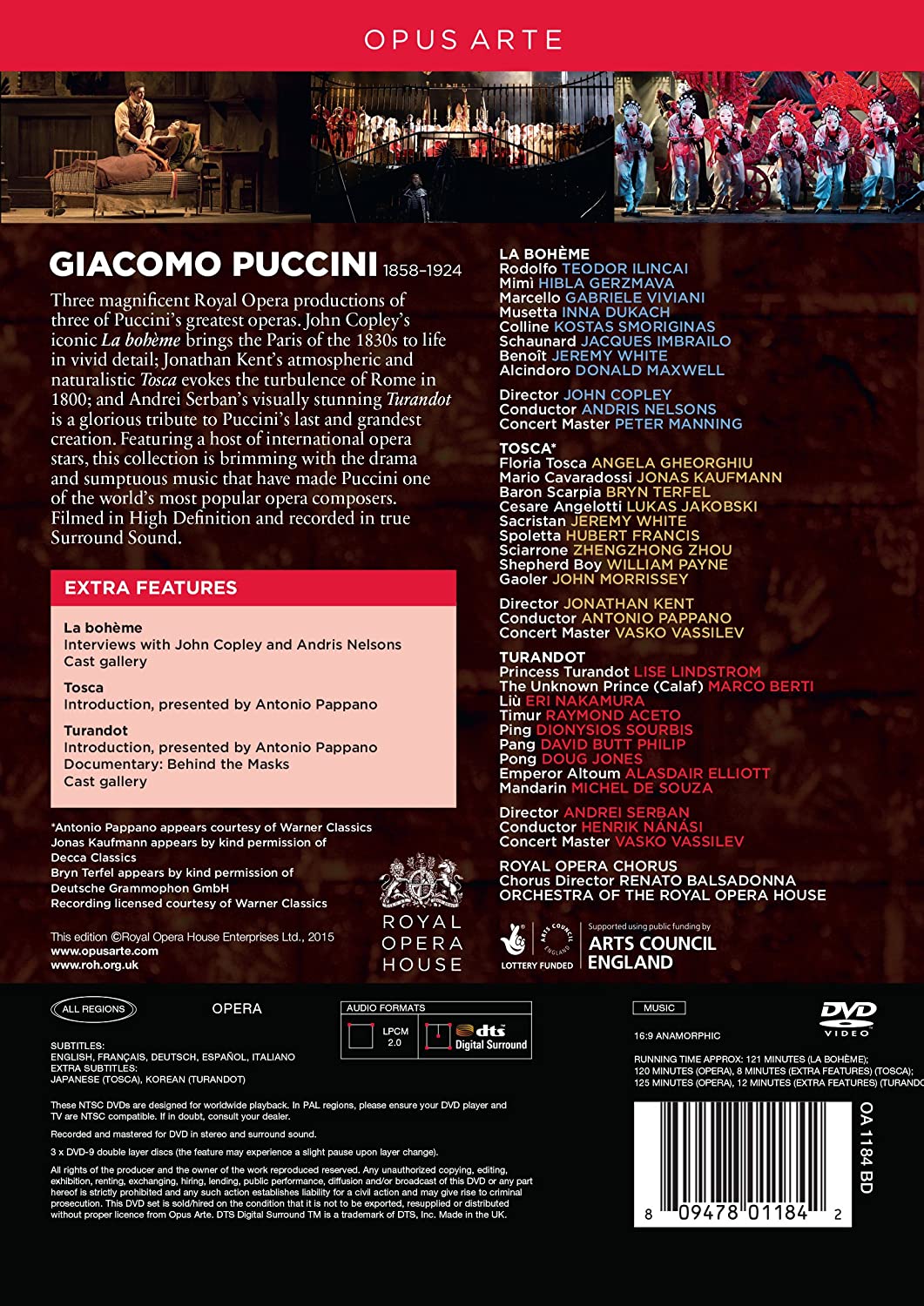 Puccini: La Boheme,  Tosca, Turandot - slide-1