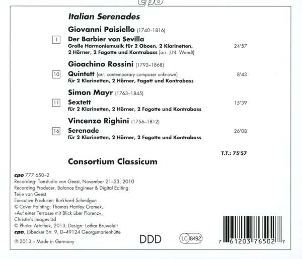 Italian Serenades - Paisiello, Rossini, Mayr, Righini - slide-1