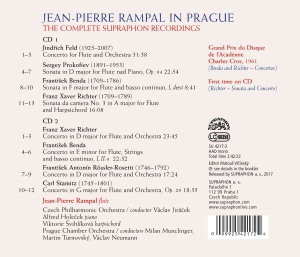 Rampal, Jean-Pierre in Prague, The Complete Supraphon Recordings - slide-1