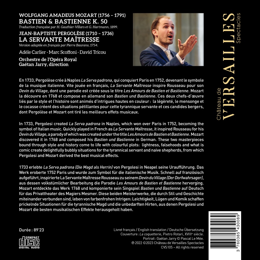 Mozart: Bastien & Bastienne; Pergolèse: La Servante Maîtresse - slide-1