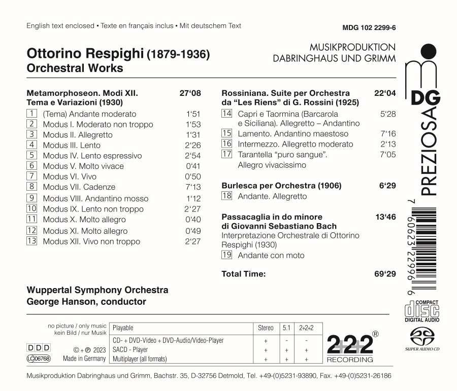 Respighi: Orchestral Works - slide-1