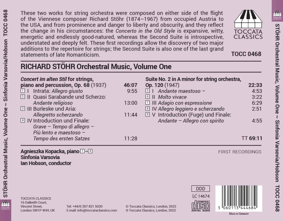 Stöhr: Orchestral Music Vol. 1 - slide-1