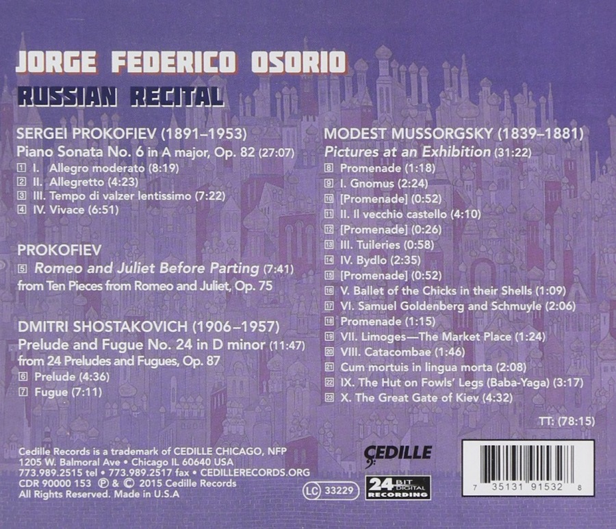 Russian Recital – Mussorgsky, Prokofiev, Shostakovich - slide-1