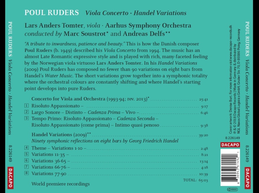 Ruders: Viola Concerto; Handel Variations - slide-1