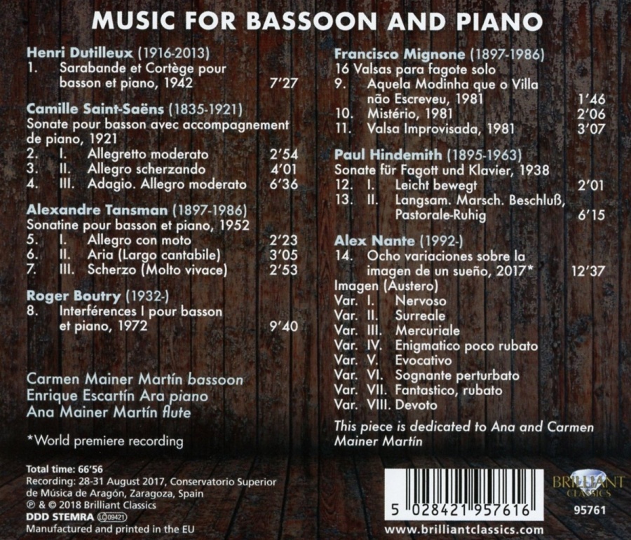 Music for Bassoon and Piano - slide-1