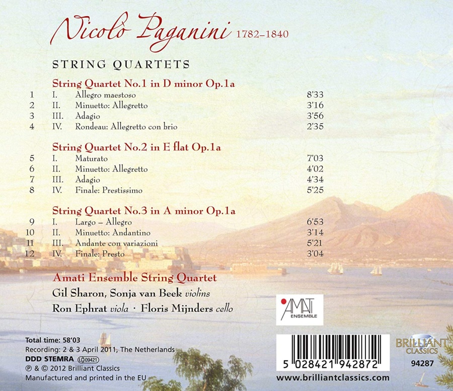 Paganini: String Quartets - slide-1