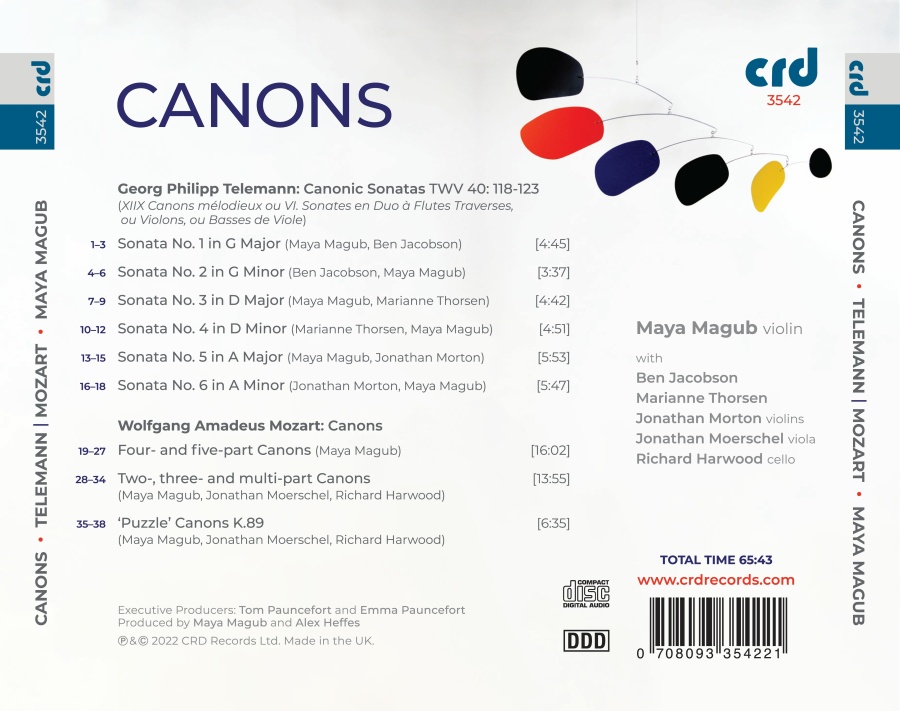 Telemann; Mozart: Canons - slide-1