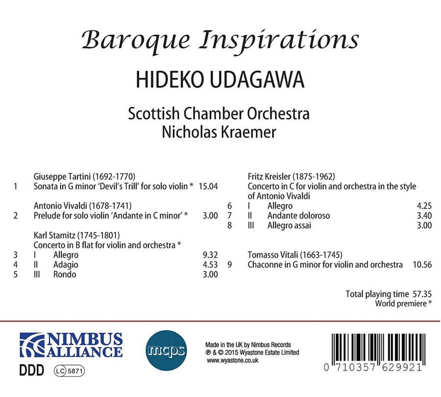Baroque Inspirations - Tartini; Vivaldi; Stamitz; Kreisler; Vitali - slide-1