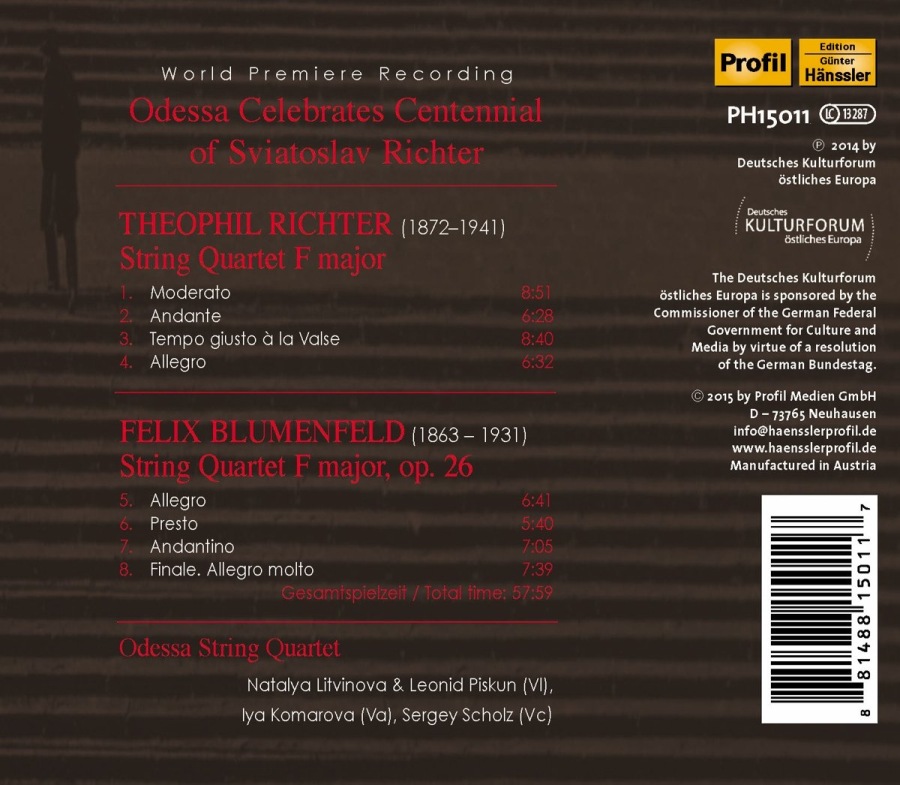 Richter & Blumenfeld: String Quartets - slide-1