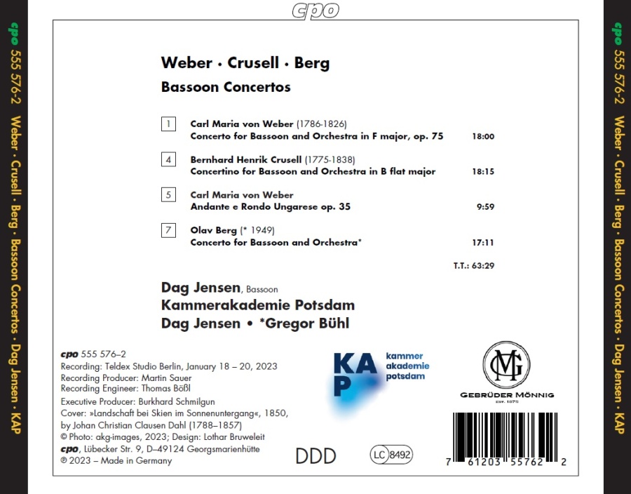 Weber; Crusell; Berg: Bassoon Concertos - slide-1