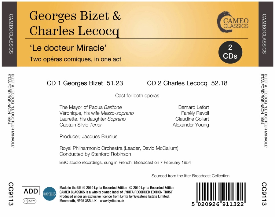 Bizet & Lecocq: Le docteur Miracle - slide-1