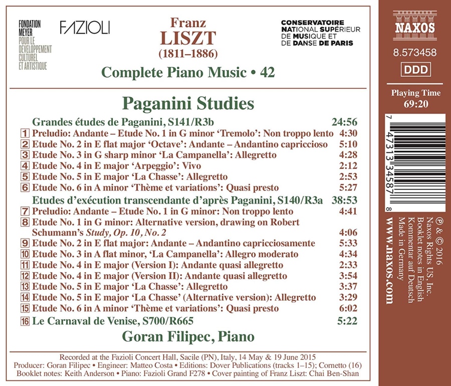 Liszt: Complete Piano Music Vol. 42 - Paganini Studies - slide-1
