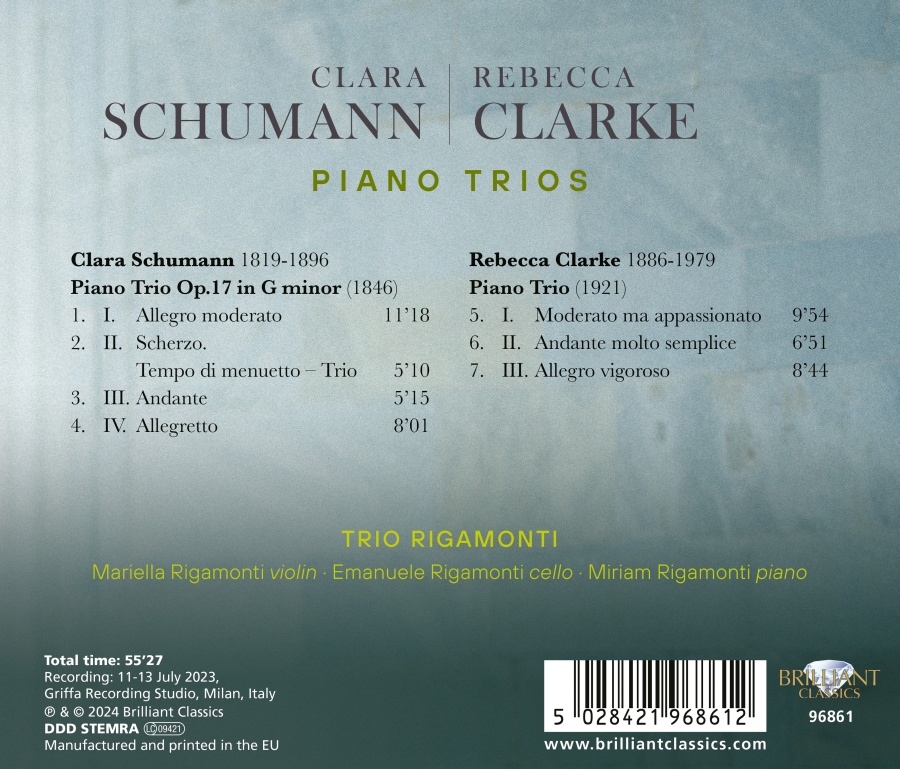 C. Schumann & Clarke: Piano Trios - slide-1
