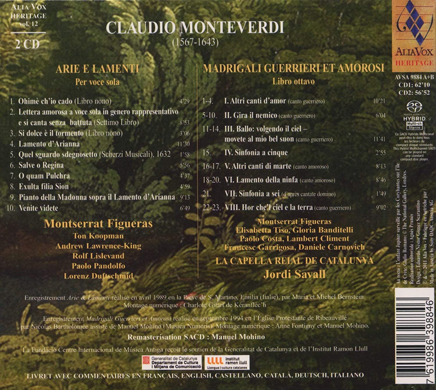 Monteverdi: Arie e Lamenti, Madrigali Guerrieri et Amorosi - slide-1