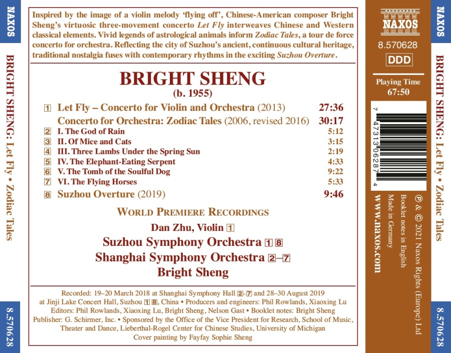 Sheng: Let Fly – Violin Concerto; Zodiac Tales – Concerto for Orchestra - slide-1