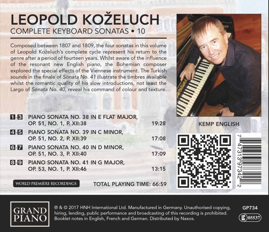 Koželuch: Keyboard Sonatas Vol. 10 - slide-1
