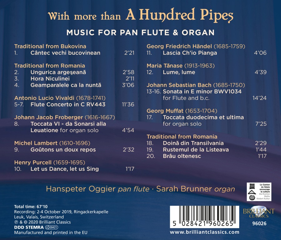With More than a Hundred Pipes - Music for Pan Flute & Organ - slide-1