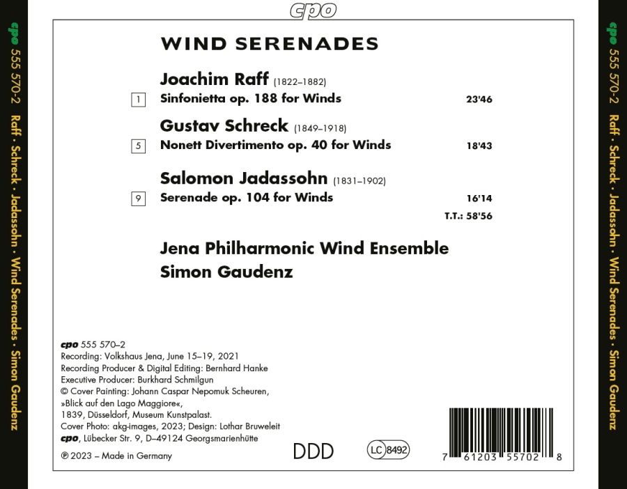 Raff; Schreck; Jadassohn: Wind Serenades - slide-1
